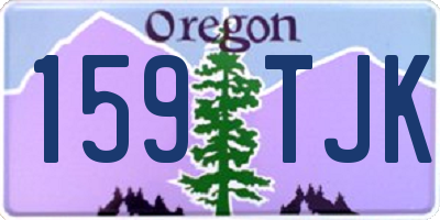 OR license plate 159TJK