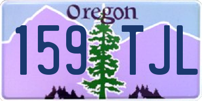 OR license plate 159TJL