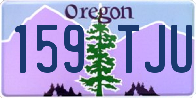 OR license plate 159TJU