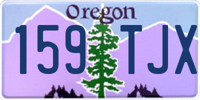 OR license plate 159TJX