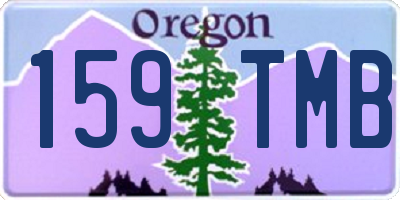 OR license plate 159TMB