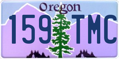 OR license plate 159TMC