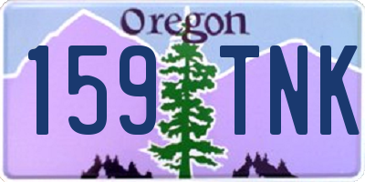 OR license plate 159TNK