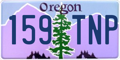OR license plate 159TNP