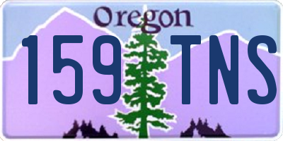 OR license plate 159TNS