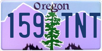 OR license plate 159TNT
