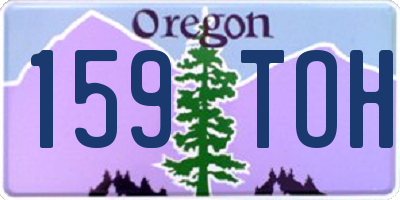 OR license plate 159TOH