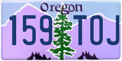 OR license plate 159TOJ