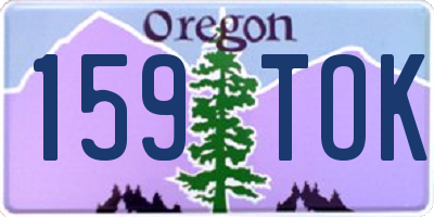OR license plate 159TOK