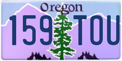 OR license plate 159TOU
