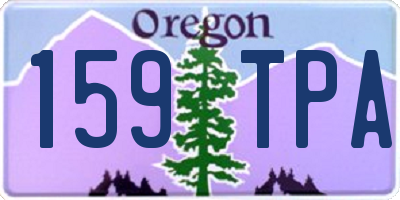 OR license plate 159TPA