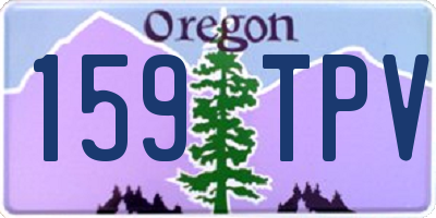 OR license plate 159TPV