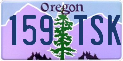 OR license plate 159TSK