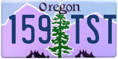 OR license plate 159TST