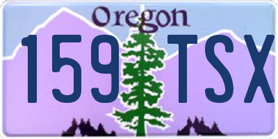 OR license plate 159TSX