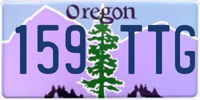 OR license plate 159TTG
