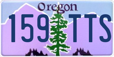 OR license plate 159TTS
