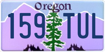 OR license plate 159TUL