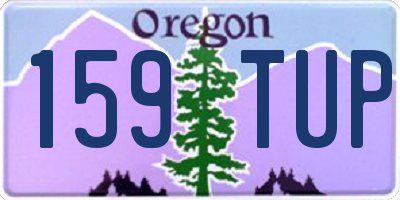 OR license plate 159TUP