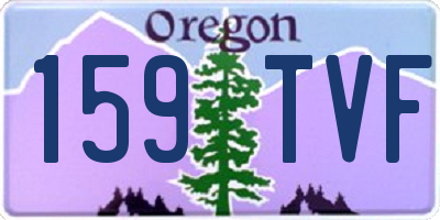 OR license plate 159TVF