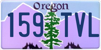OR license plate 159TVL