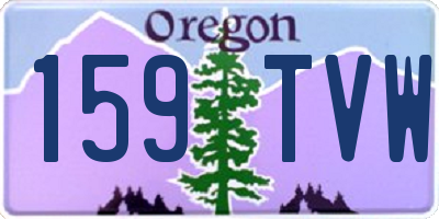 OR license plate 159TVW