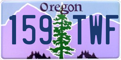 OR license plate 159TWF