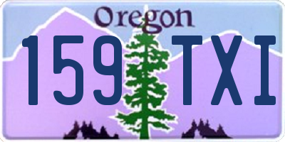 OR license plate 159TXI