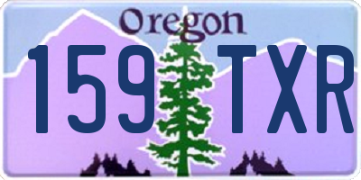 OR license plate 159TXR