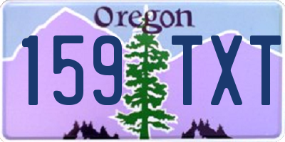 OR license plate 159TXT