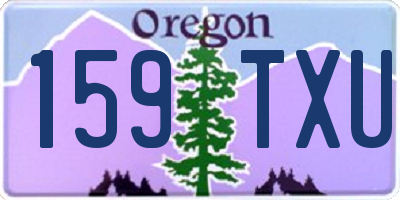 OR license plate 159TXU
