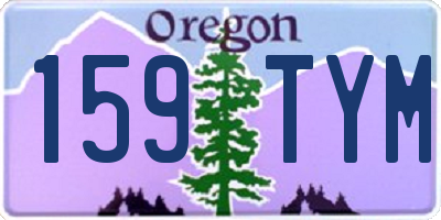 OR license plate 159TYM