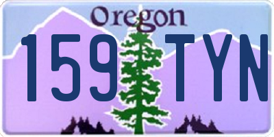 OR license plate 159TYN