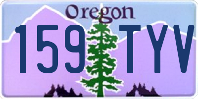 OR license plate 159TYV