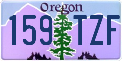 OR license plate 159TZF