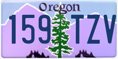 OR license plate 159TZV