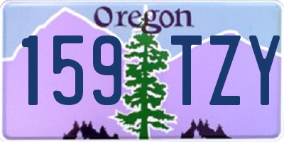 OR license plate 159TZY