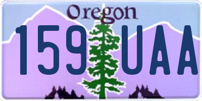 OR license plate 159UAA
