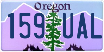 OR license plate 159UAL