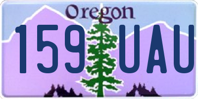 OR license plate 159UAU