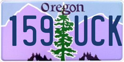 OR license plate 159UCK