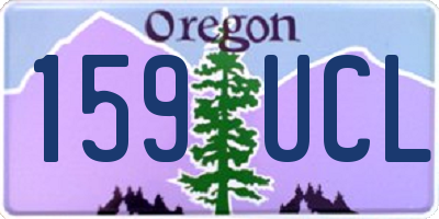 OR license plate 159UCL