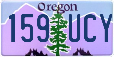 OR license plate 159UCY