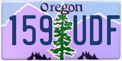 OR license plate 159UDF