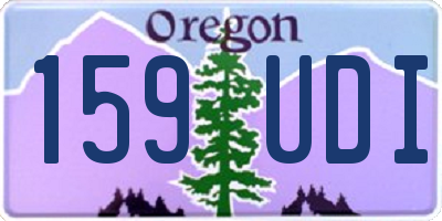 OR license plate 159UDI