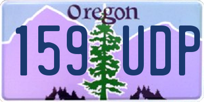 OR license plate 159UDP