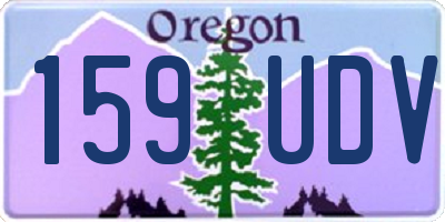 OR license plate 159UDV