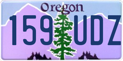 OR license plate 159UDZ