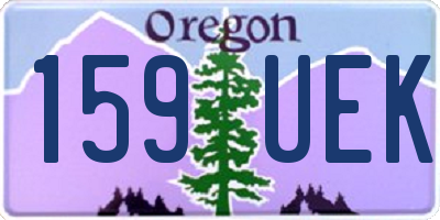 OR license plate 159UEK