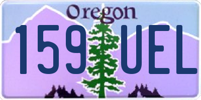OR license plate 159UEL